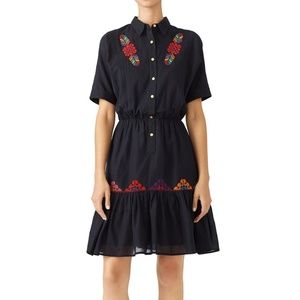 Carolina K Natalie Shirtdress Embroidered
